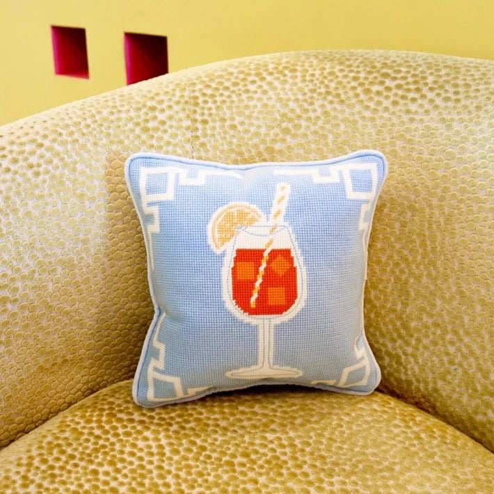 Needlepoint Cocktail Pillow