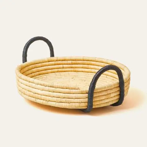 Handled Raffia Tray