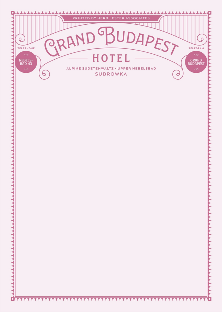 
                  
                    Grand Budapest Notepad Set
                  
                