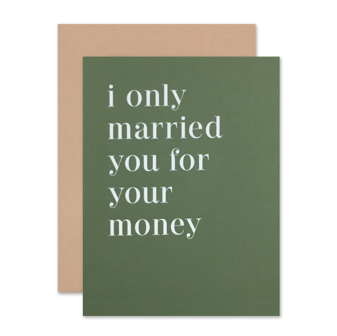 Married For Money Card