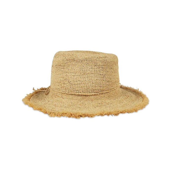 
                  
                    Packable Raffia Bucket Hat
                  
                