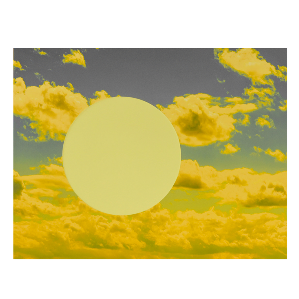 Yellow Sky with Circle