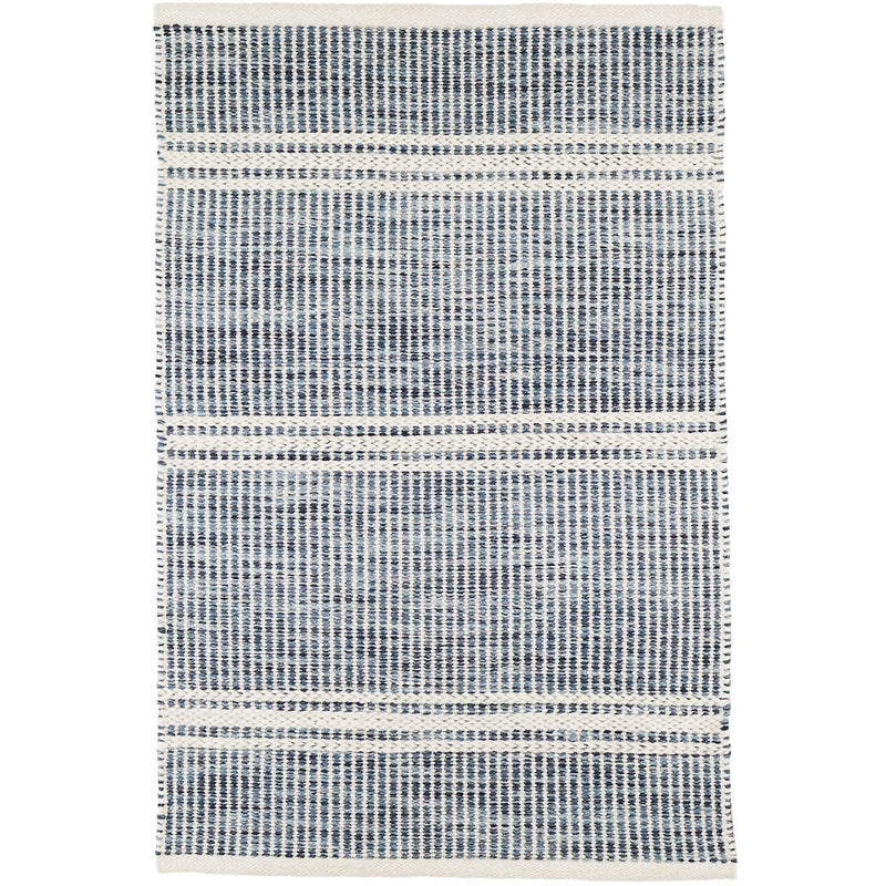 Malta Blue Woven Wool Rug